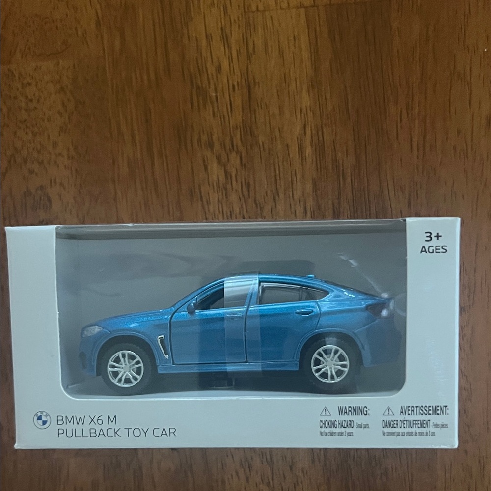 BMW X6 M Metallic Blue Pullback Toy Car